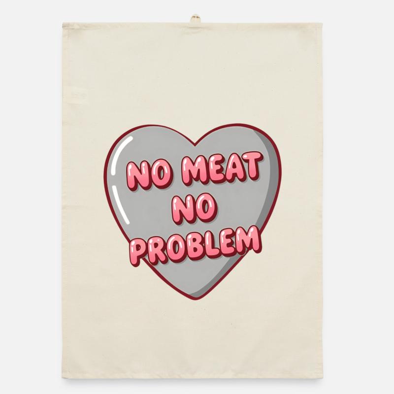 Bubble Heart – No Meat No Problem Organic dish towel