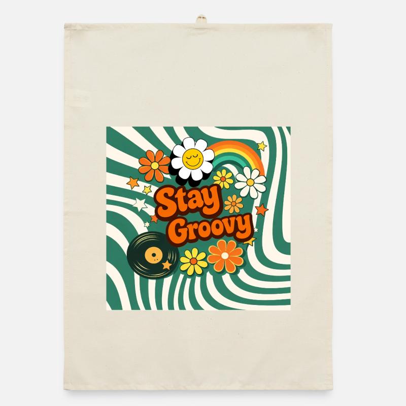 Style fleural rétro Torchon bio