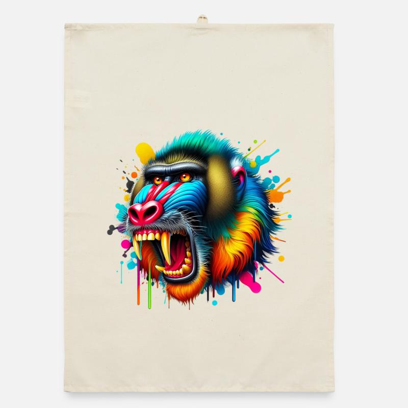 Mandrill Monkey Organic dish towel