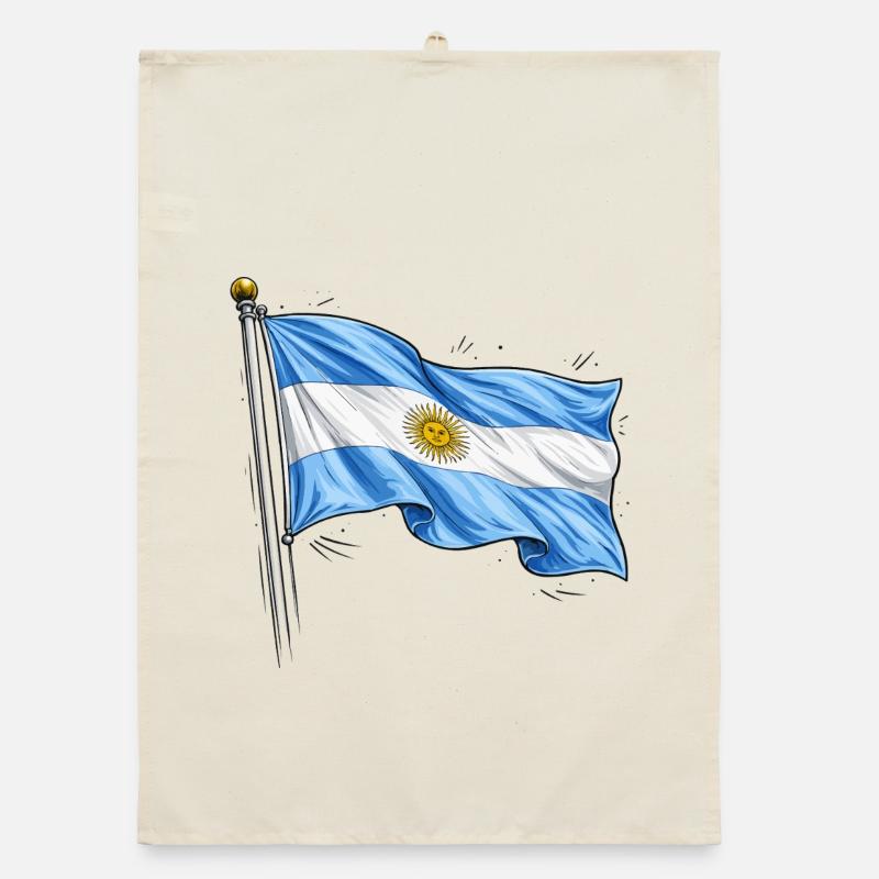 Drapeau de l’Argentine Torchon bio