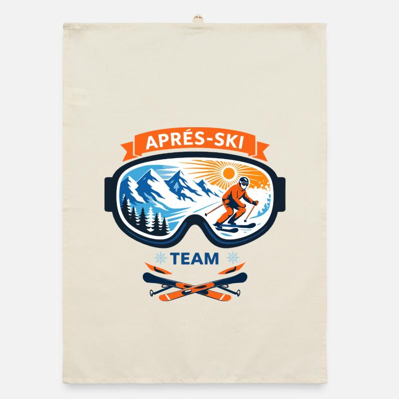 Après Ski Team Comic Design Torchon bio