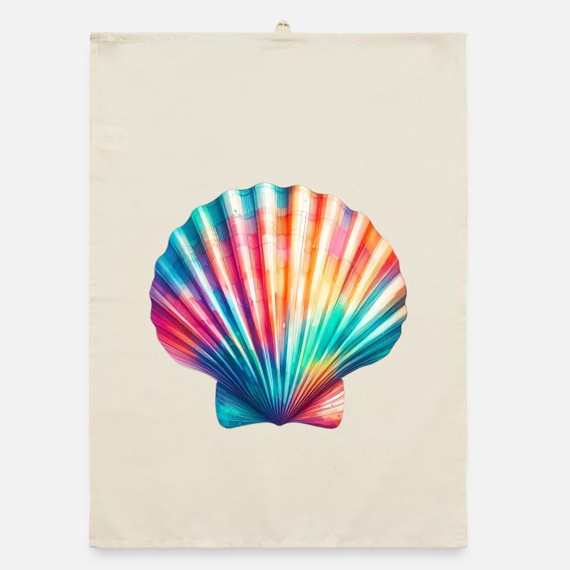 Scallop Shell Organic dish towel