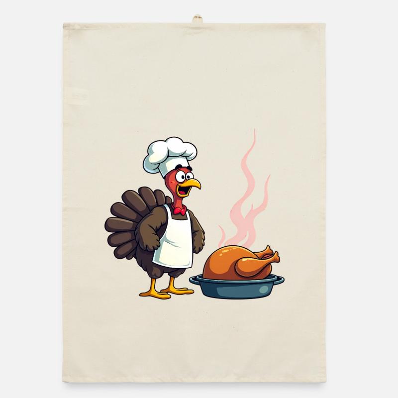 Cuisinier de dinde de Thanksgiving Torchon bio