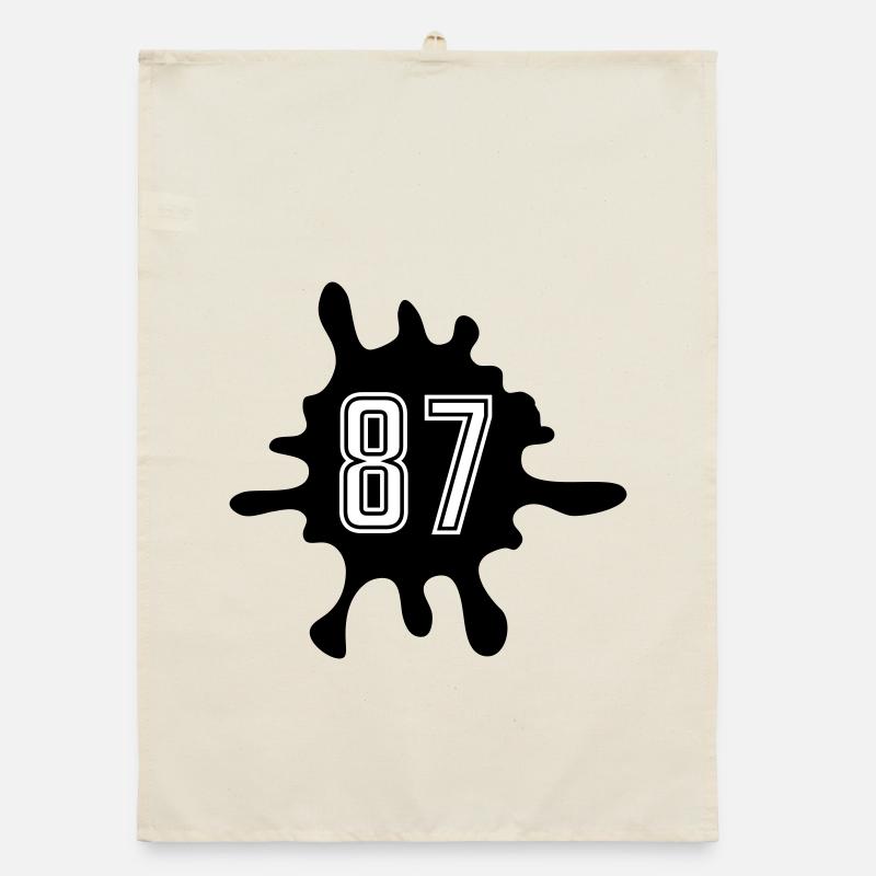 Blobs 87 Number Organic dish towel