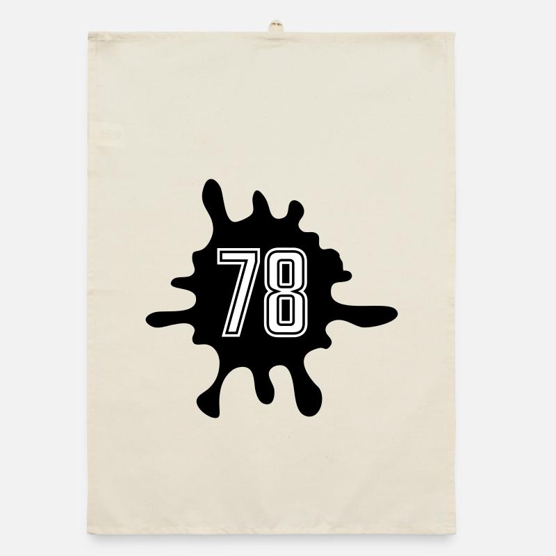Blobs 78 Number Organic dish towel