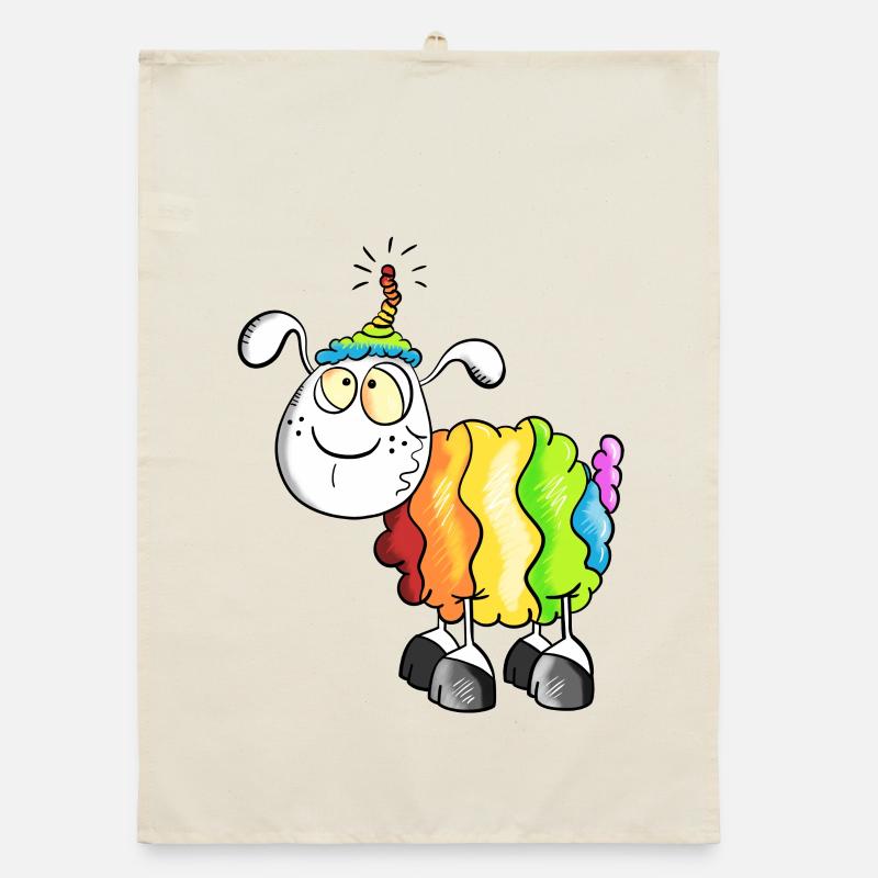 Rainbow Schaf Organic Geschirrtuch
