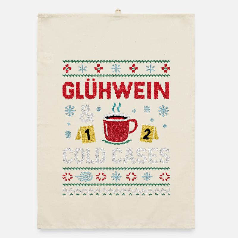 Mulled Wine & Cold Cases Organic dish towel