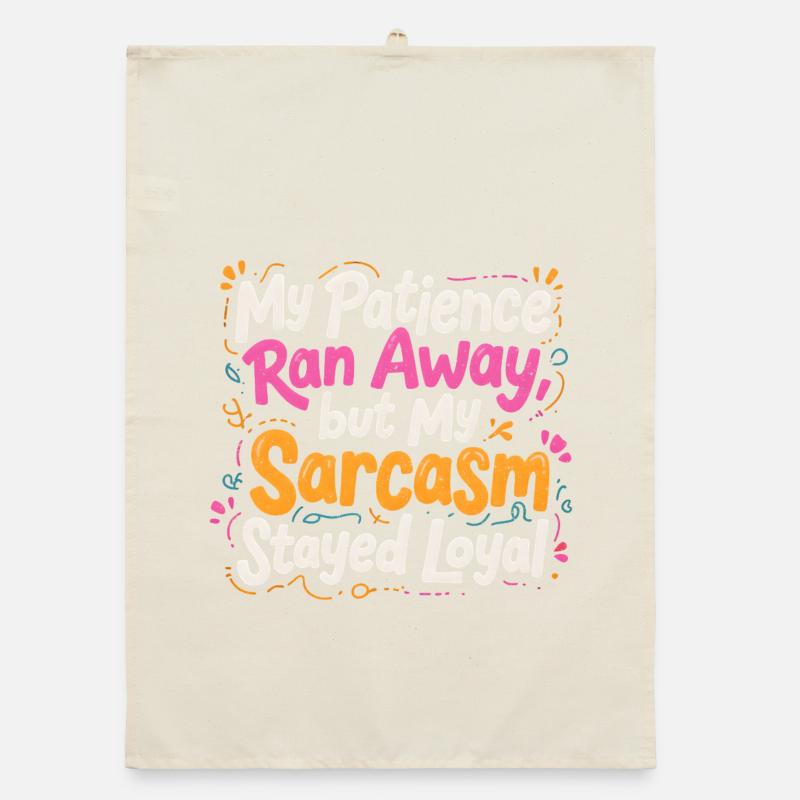 Sarcasm remains loyal Organic dish towel