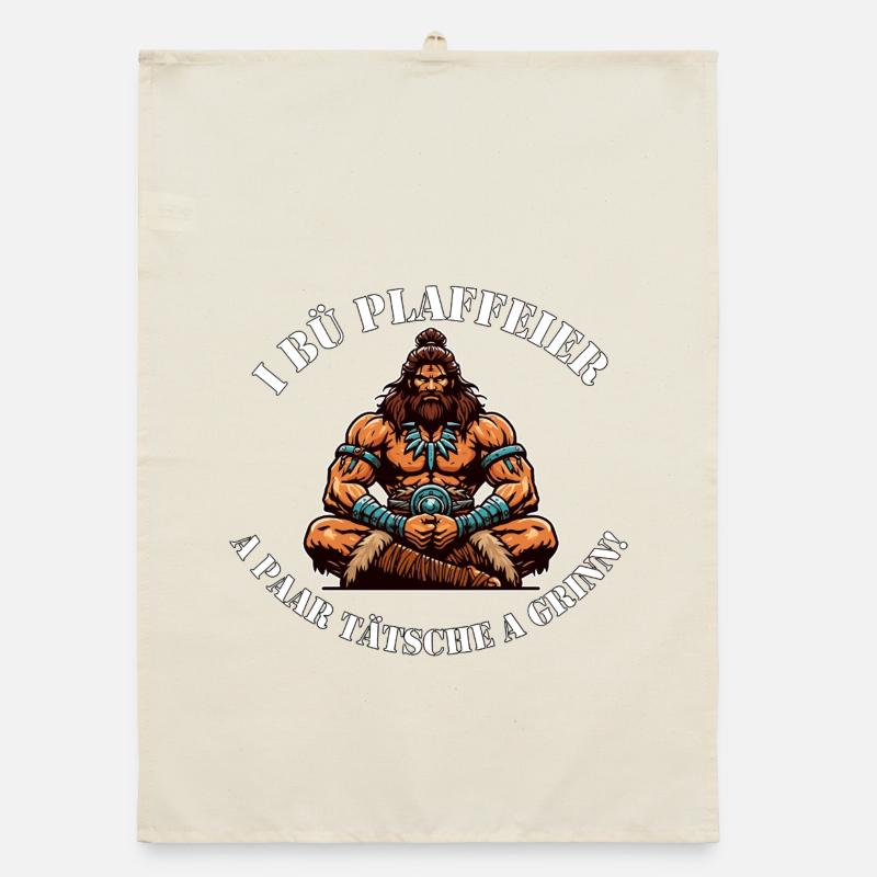 Primeval Force Warrior "Plaffeier_Hoi" Organic dish towel