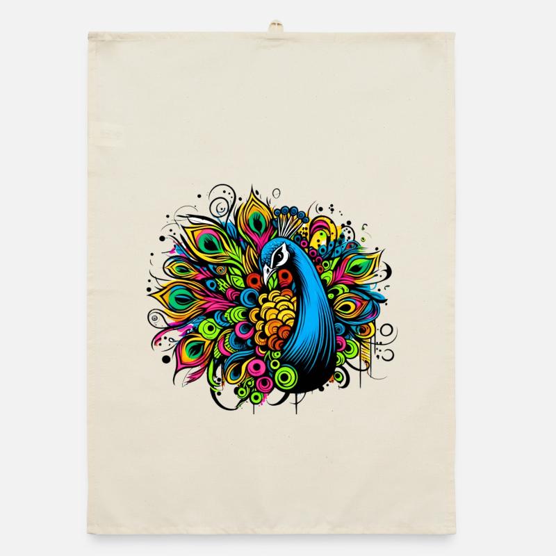 Peacock Organic dish towel