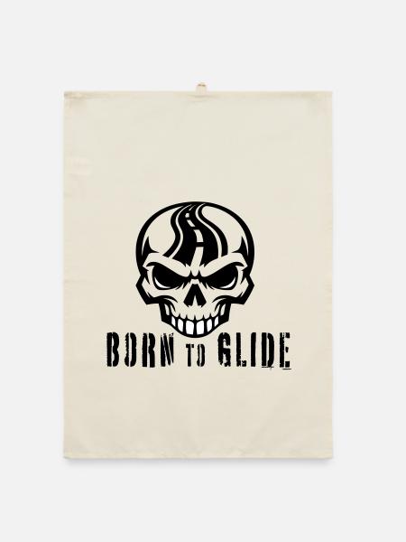 Born to Glide - Organic dish towel - nature - Front
