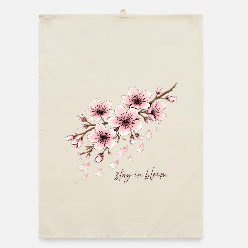 Kirschblüte Kirsche Blüte Fleur de cerisier Torchon bio