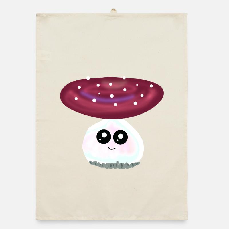 Toadstool Mushrooms Mushroom Kawaii Organic dish towel
