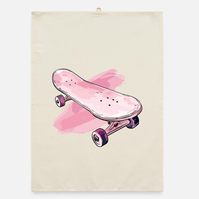 Skateboard Graphics Organic dish towel