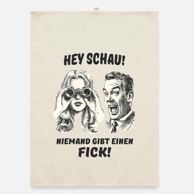 Retro Comic Doppelganger Illustration Organic dish towel