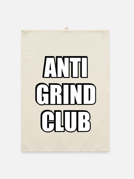 Club anti-grind - santé mentale, équilibre entre vie professionnelle et vie privée - Torchon bio - nature - Devant