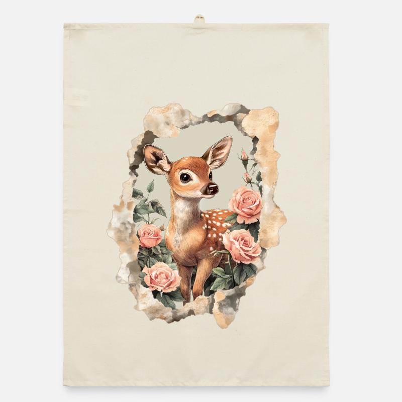 Faon de cerf Torchon bio