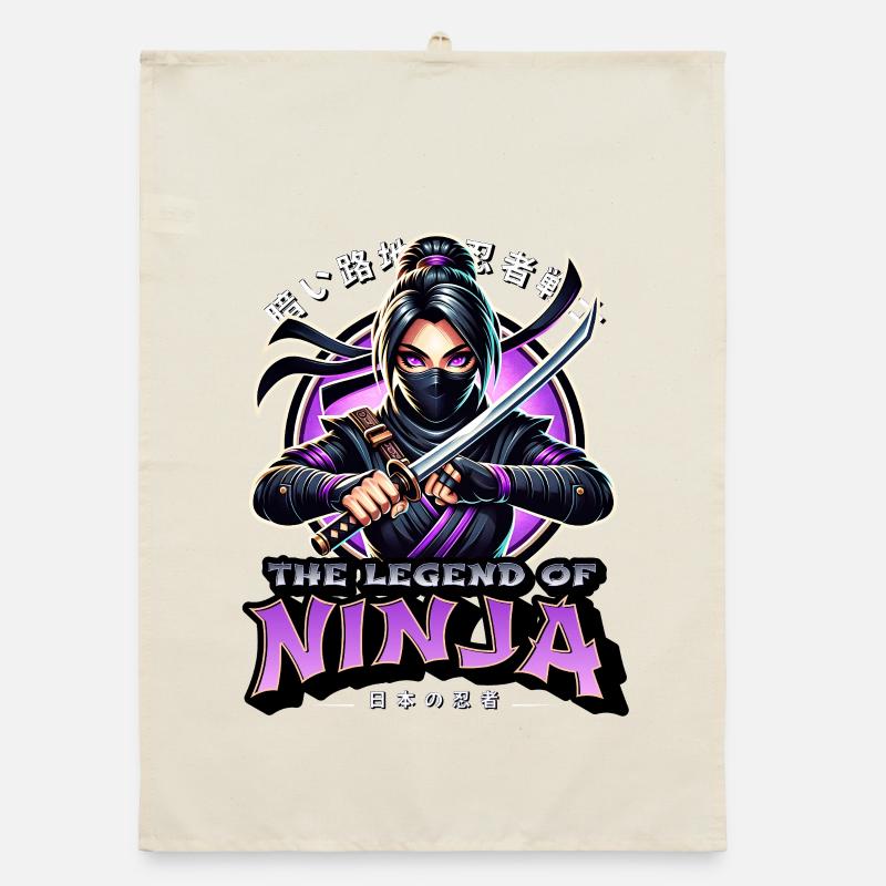 Ninja Legend: Shadow Blade Organic dish towel