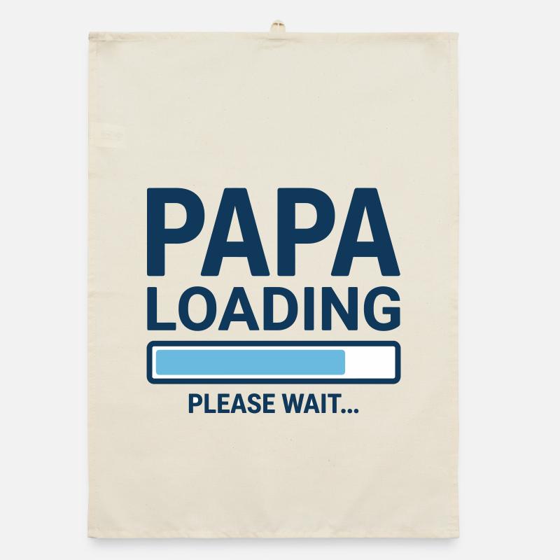 Papa loading please wait - Soon to be a dad? Organic dish towel