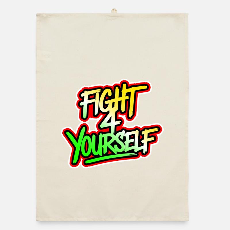 Combattez-vous à 4 vous-même Torchon bio