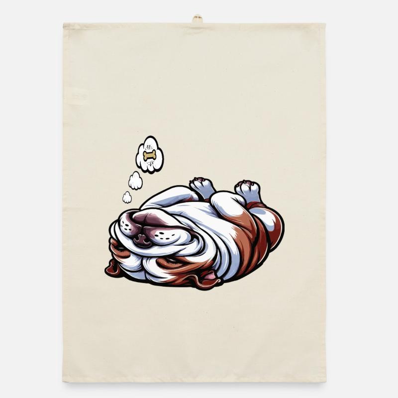Bouledogue anglais Bully Bully Propriétaire Bullyfan Torchon bio