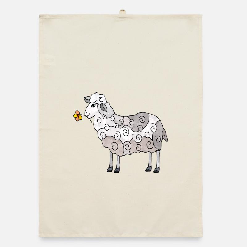 Schaf Organic Geschirrtuch