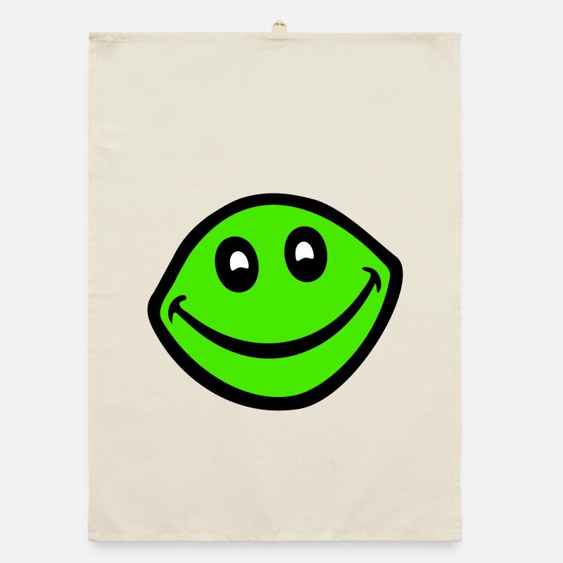 Frog Toad Smiles Funny Comic Happy Cool Organic dish towel