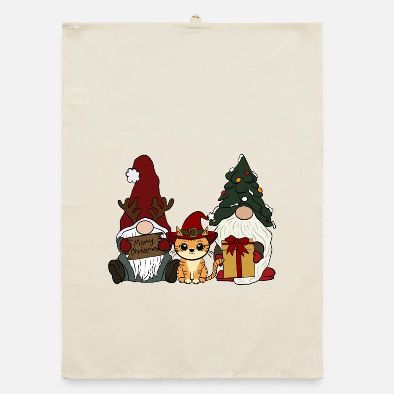 Chat avec gnome Torchon bio