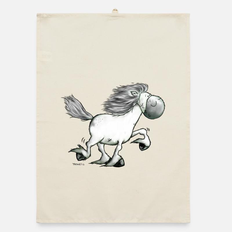 Drolliger Isländer - Islandpferd - Isi Organic Geschirrtuch