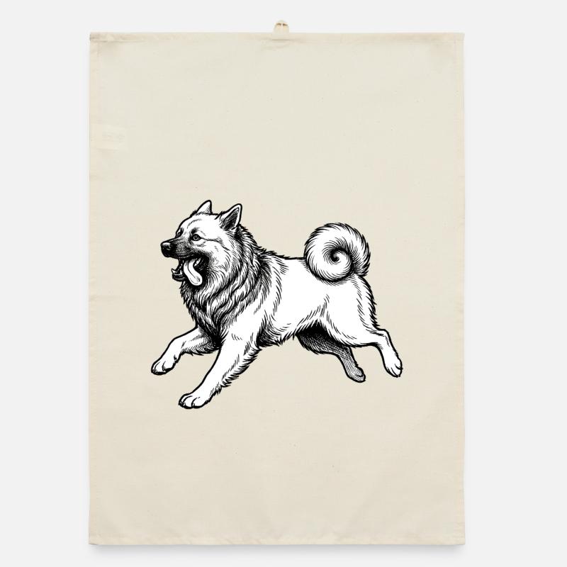 Eurasier | Hell Organic Geschirrtuch