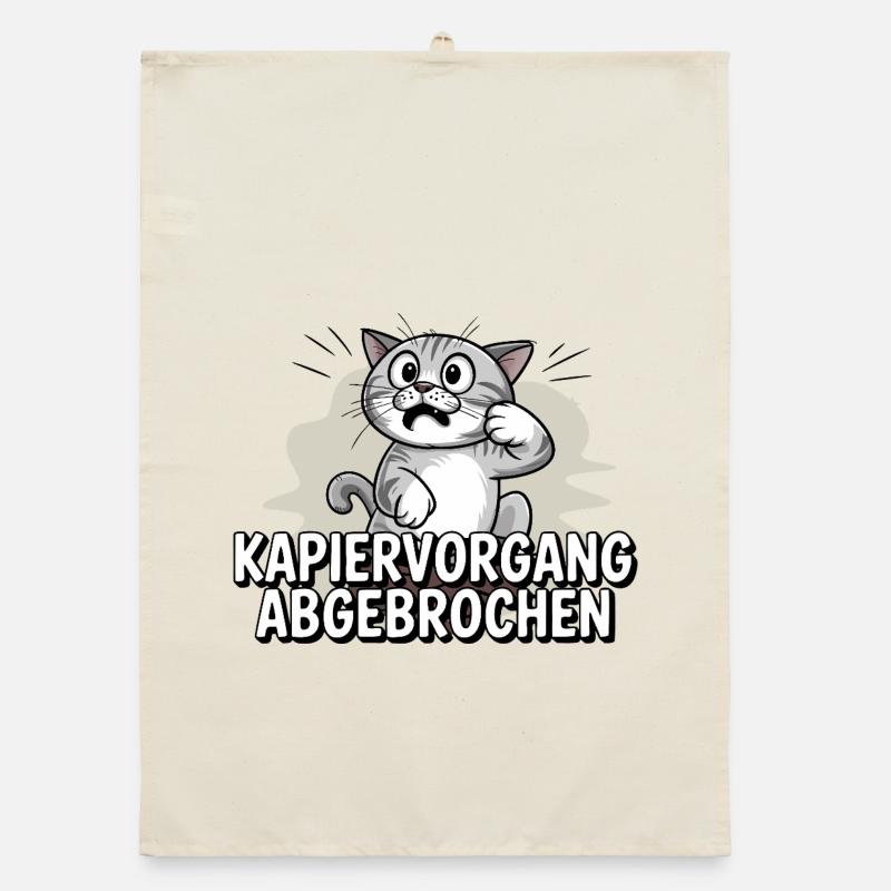 Processus de copie abandonné – chat confus Torchon bio