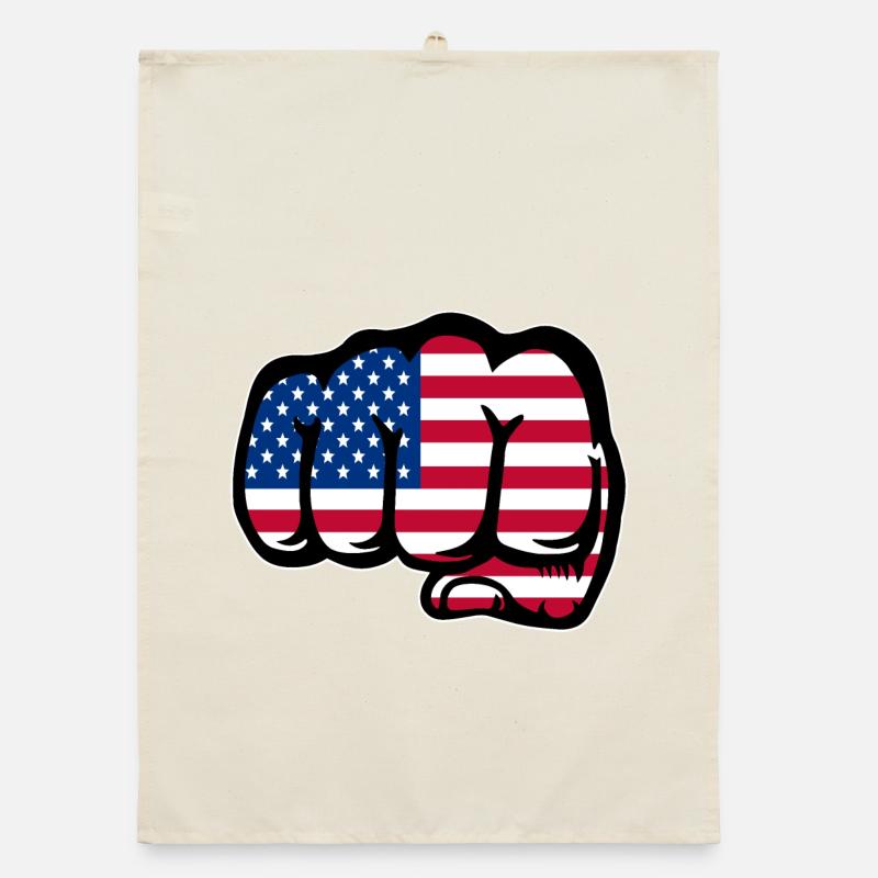 USA Flagge Hand Faust Organic Geschirrtuch