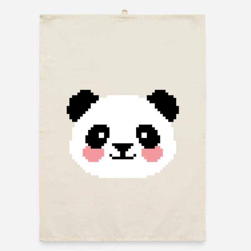 8bit Panda Organic Geschirrtuch