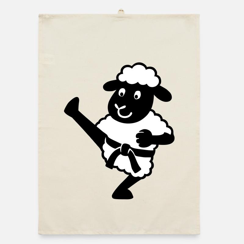 Karate Sheep Organic dish towel