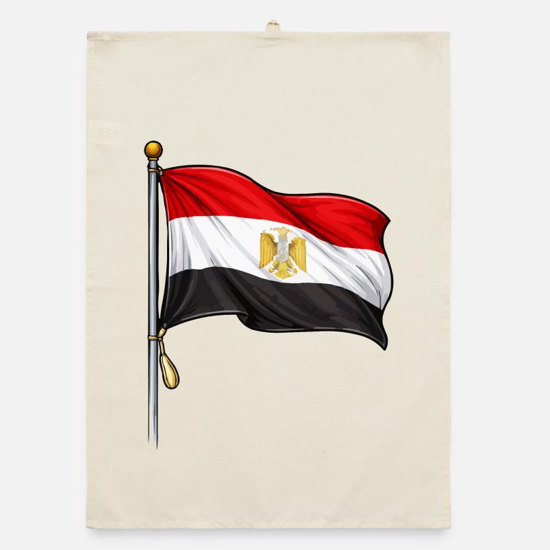 Drapeau égyptien Torchon bio