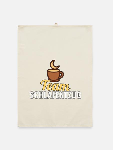 Frischgebackene Eltern Shirt – Team Schlafentzug - Organic Geschirrtuch - Natur - Vorne