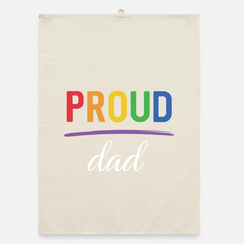 LGBT Proud Dad - Pride Month Organic dish towel