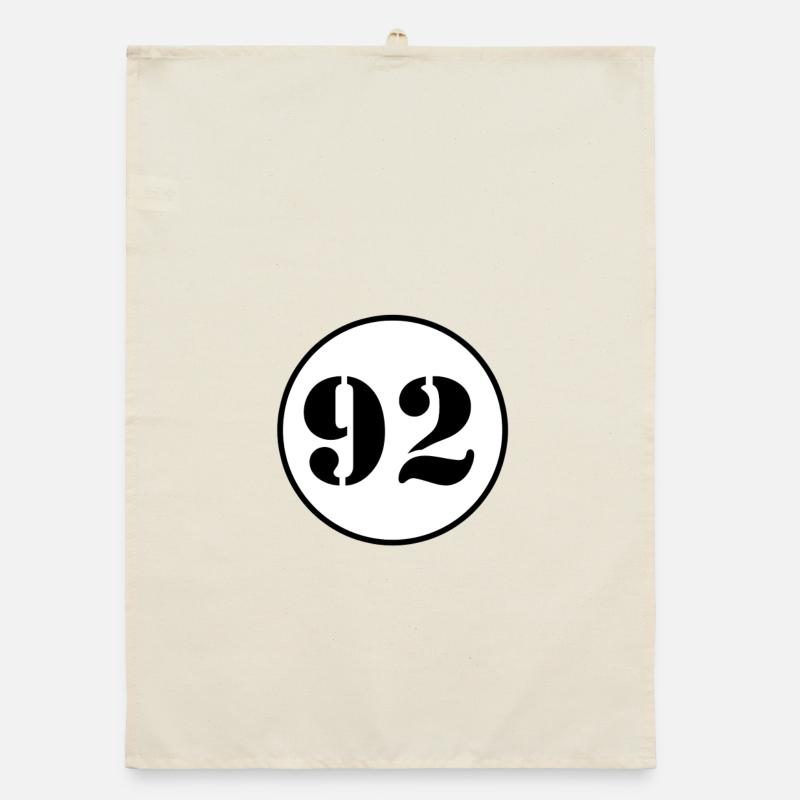 NUMMER 92 Zweiundneunzig Geburtstag Geschenk Organic Geschirrtuch