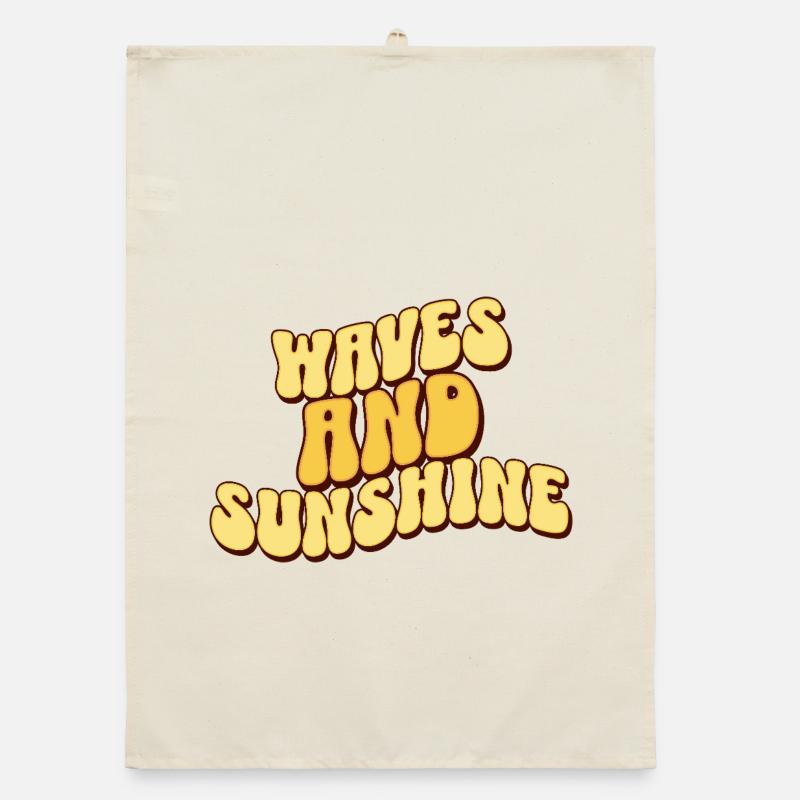 Waves And Sunshine Organic dish towel