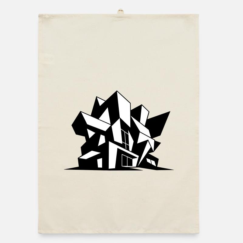 Brutalismus Architecture Organic Geschirrtuch