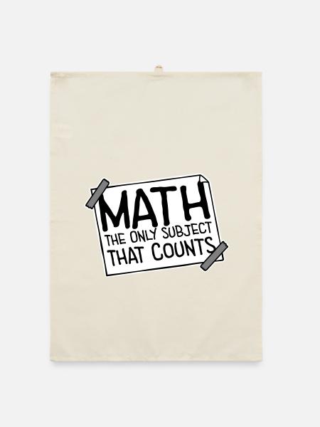 Math The Only Subject That Counts Nerd Mathe Logo - Organic dish towel - nature - Front