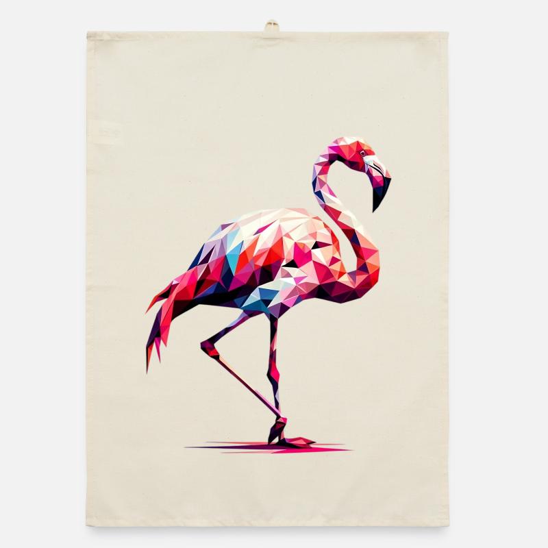 Flamant rose polygonal Torchon bio