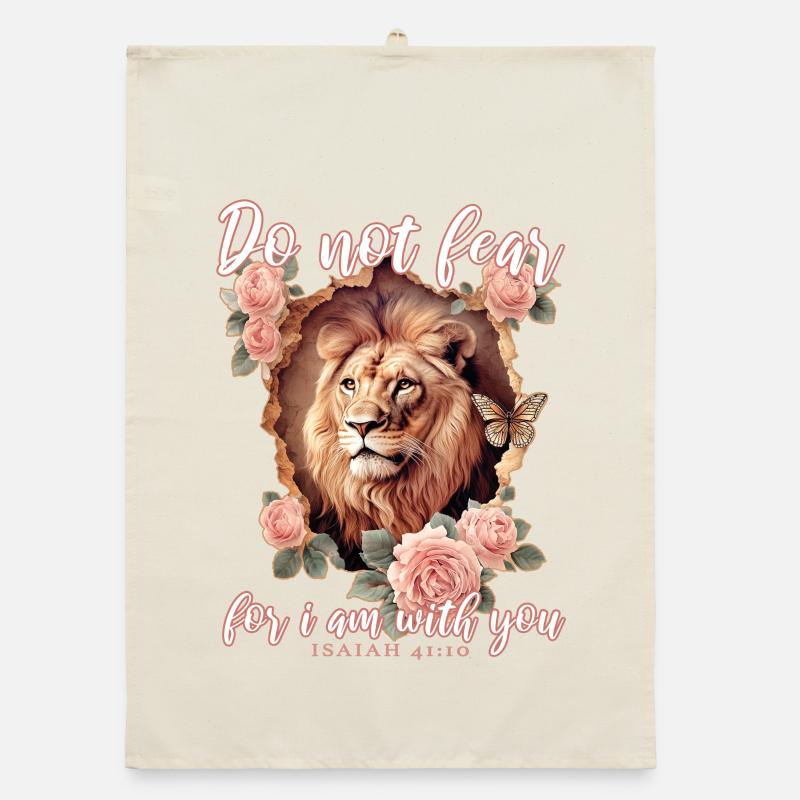 Löwe Bibelvers Christlich Organic Geschirrtuch