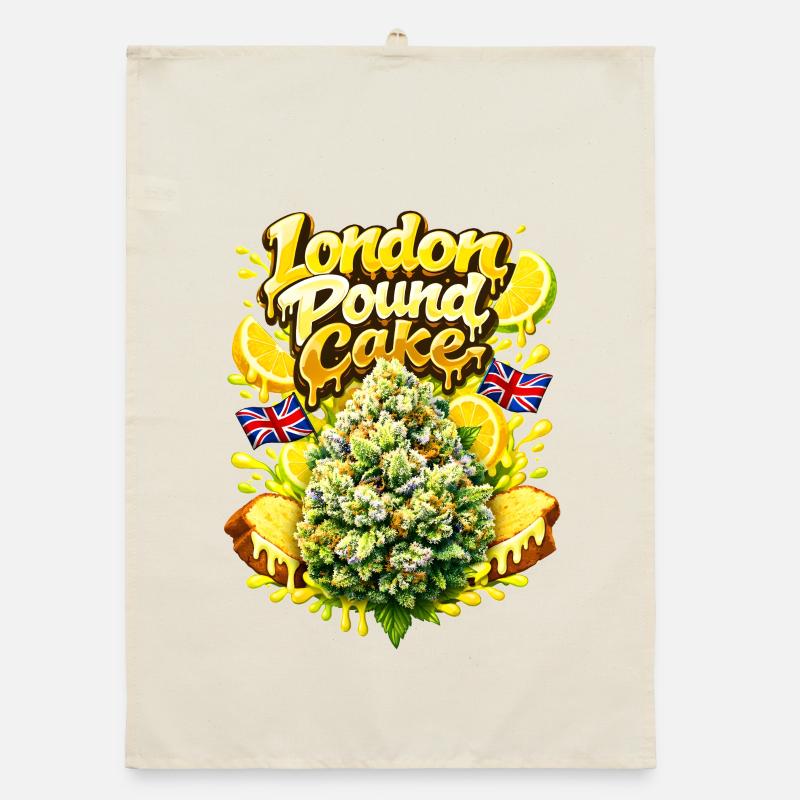 Graffiti du Pound Cake de Londres Torchon bio