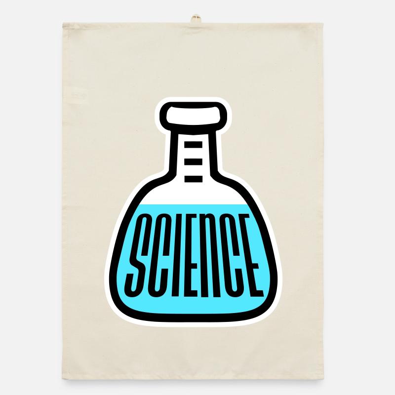 Science Wissenschaft Statement Nerd Bildung Spruch Organic Geschirrtuch