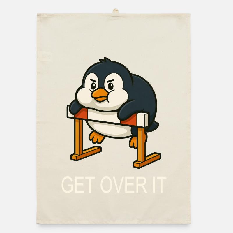 Chubby pingouin haies course citation surmontez-le Torchon bio