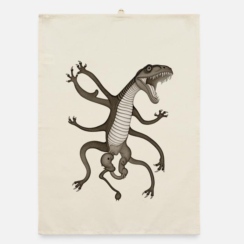 BUG #11 - dark hell Organic dish towel