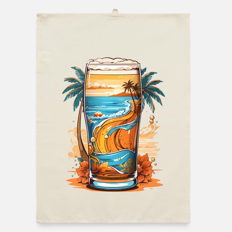 Strand Bier Organic Geschirrtuch