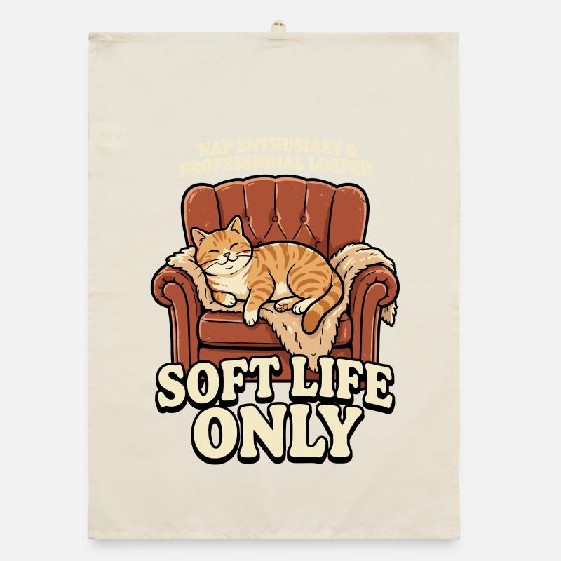 Sofa Cat: Soft Life Only Organic dish towel