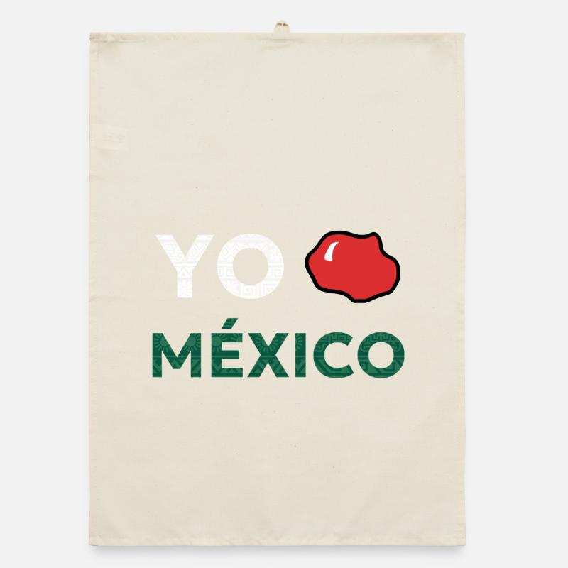 YO AMO MEXIKO - Organic Geschirrtuch - Natur